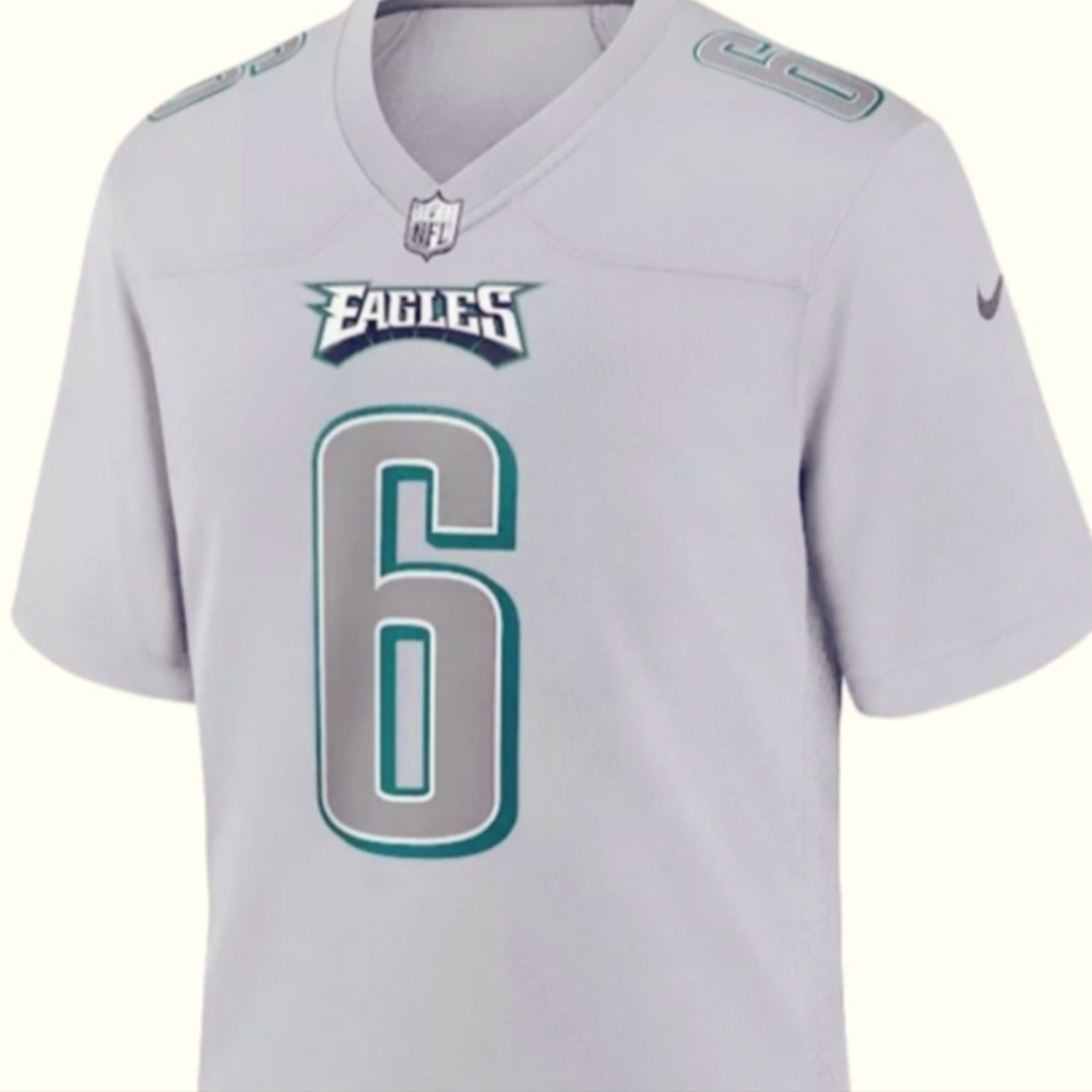 Devonta Smith Gray Nike Eagles Jersey